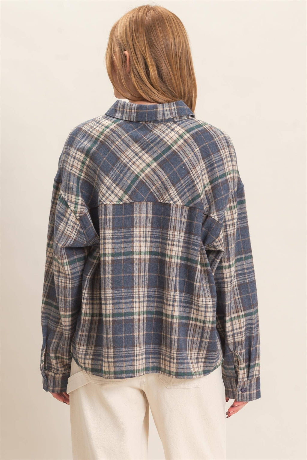 Plaid Button-up Shirt