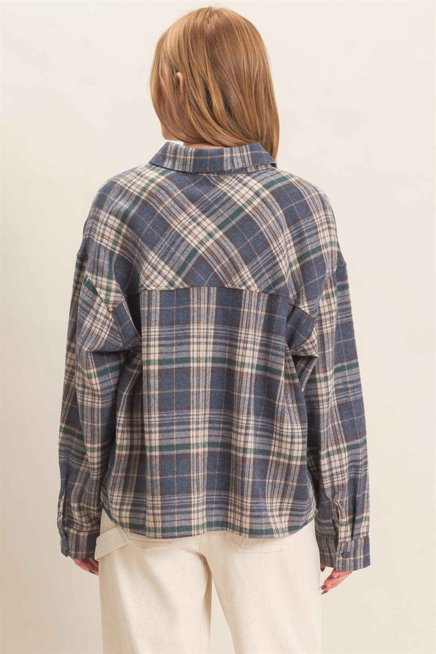 Plaid Button-up Shirt