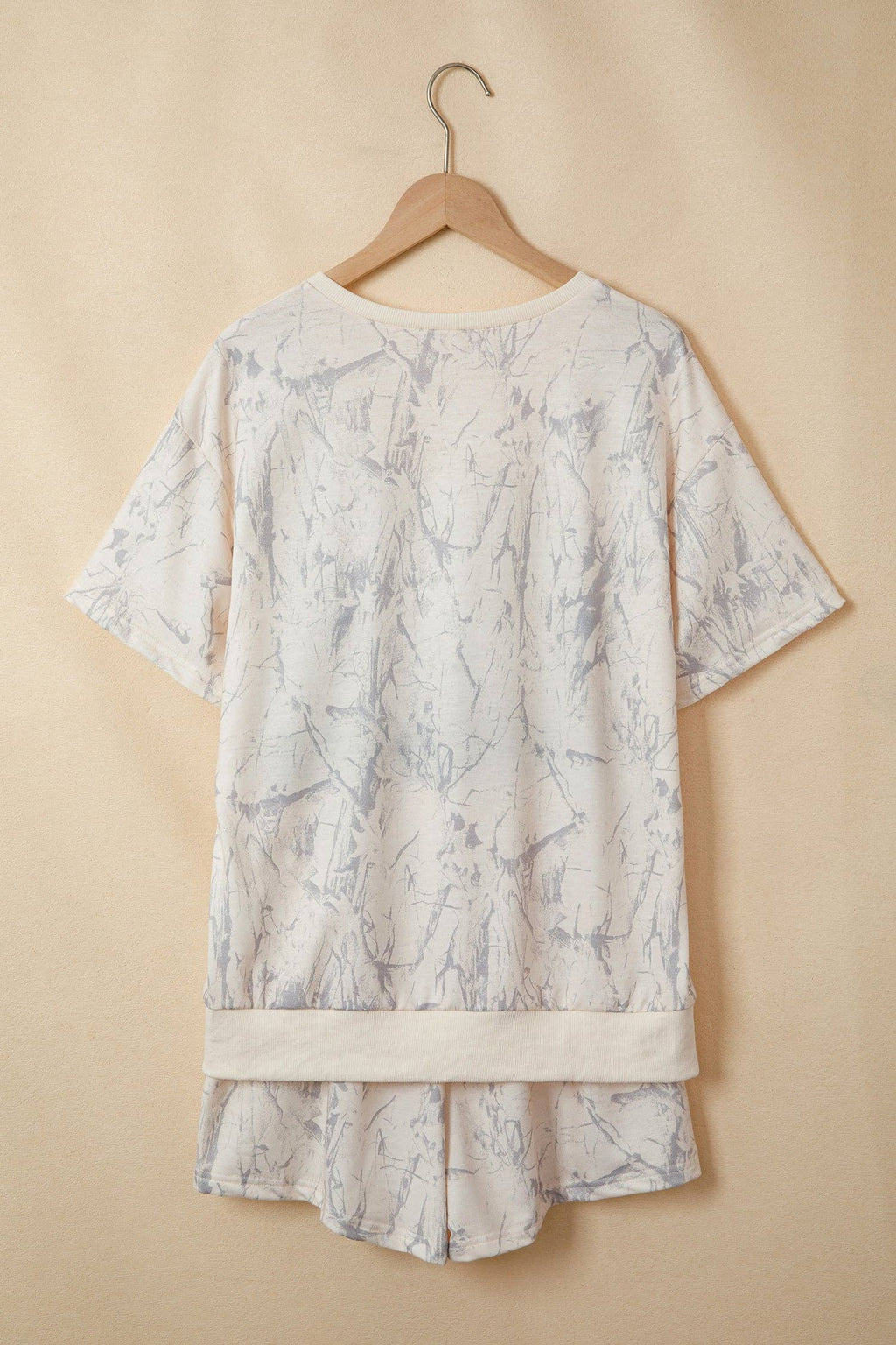 PRETTY BASH Camo V-Neck Loose Tee & Shorts Set