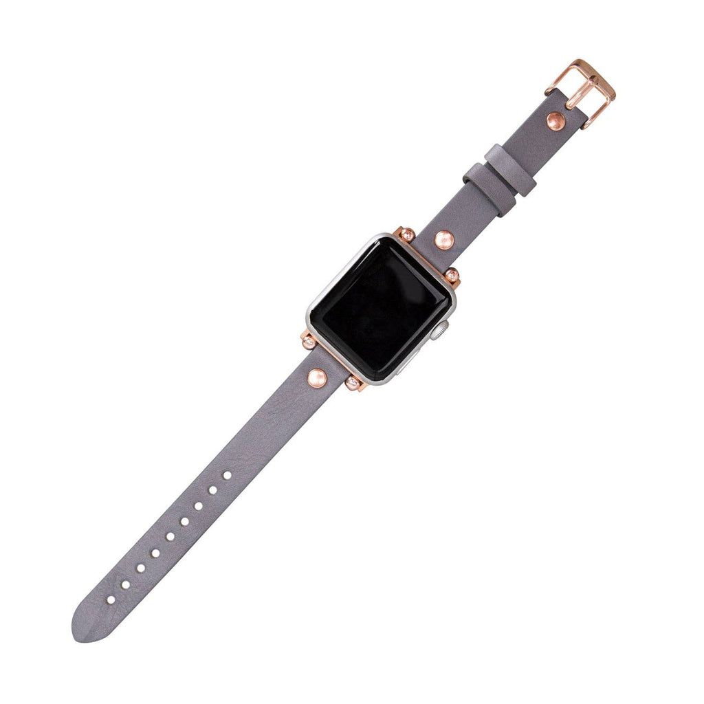 Apple Watch Band 38mm 40mm 42mm 44mm, Leather Watchband, Leopard Apple Watch Strap, iWatch Bracelet, Personalized Gift, Custom iWatch Band