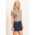 Embellished Cable Knit Sweater