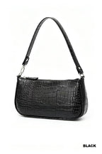 Crocodile Pattern Clutch Shoulder Tote