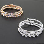 Multi Rhinestone Beaded Bracelet