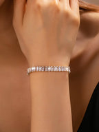 Baguette Crystal Tennis Bracelet | 80B1658