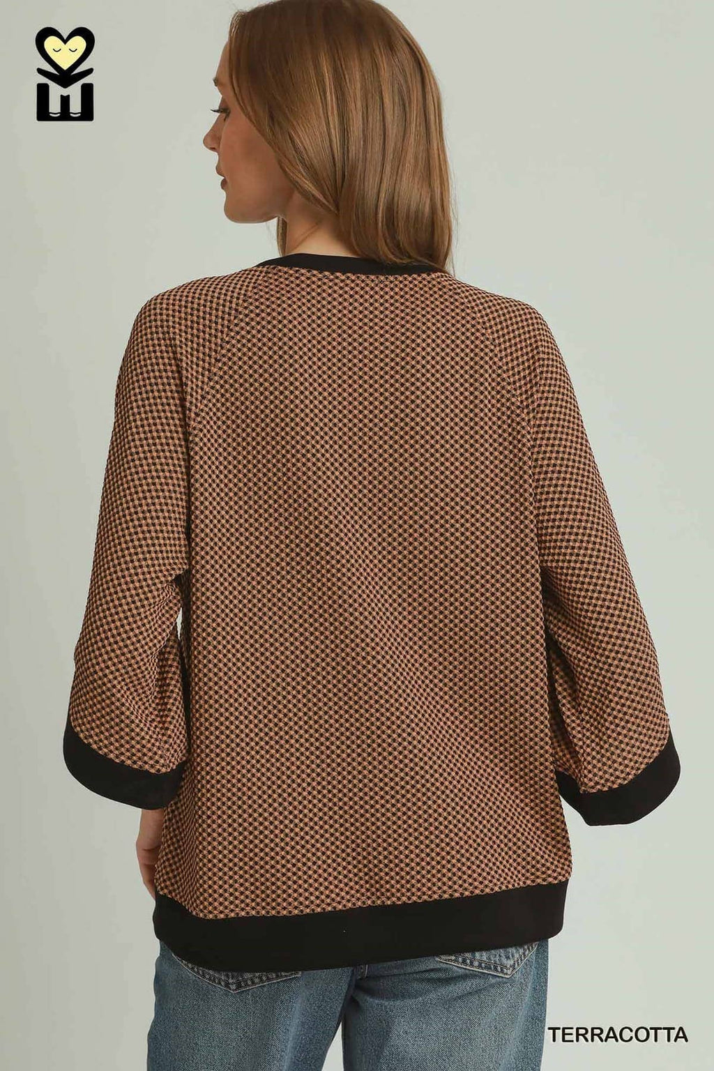 Textured Knit Raglan Sleeve Top