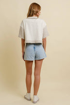 Concert Denim Wrap Skort