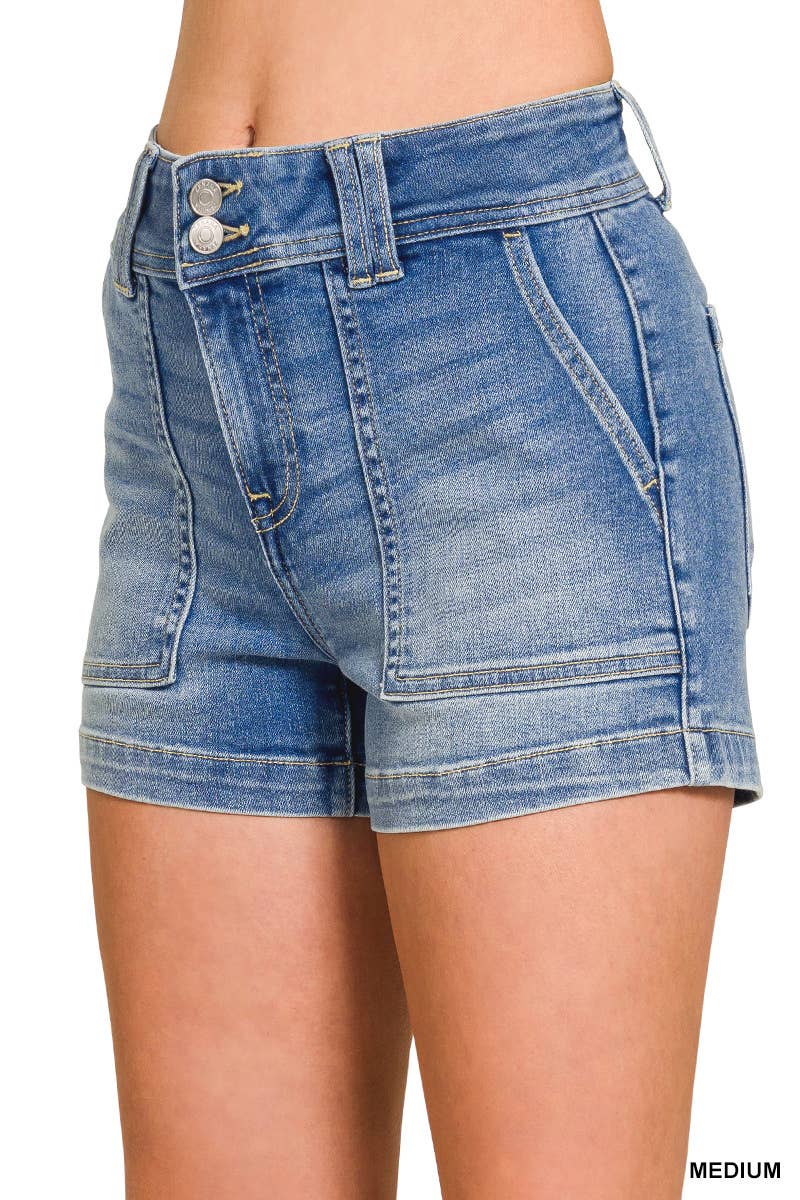 ..1229 Utility Pocket Denim Shorts SI-29271