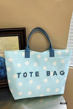 Polka Dot Oxford Tote Bag