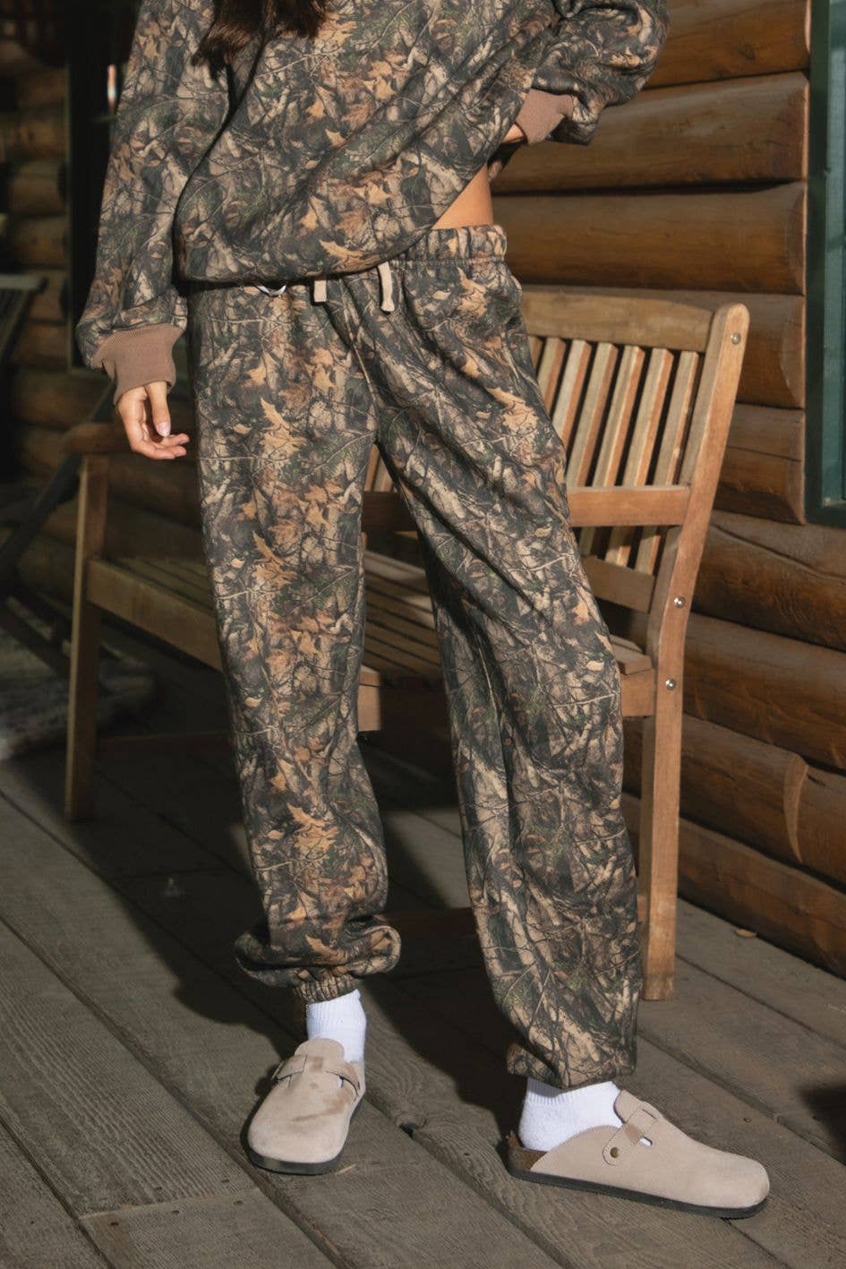 Dark Woodland Camo Lounge Fleece Sweatpants Joggers