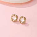 Cushion-Cut Jewel Stud Earrings | 40E521