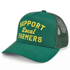 C.C SUPPORT LOCAL FARMERS Letter Two Tone Trucker Hat