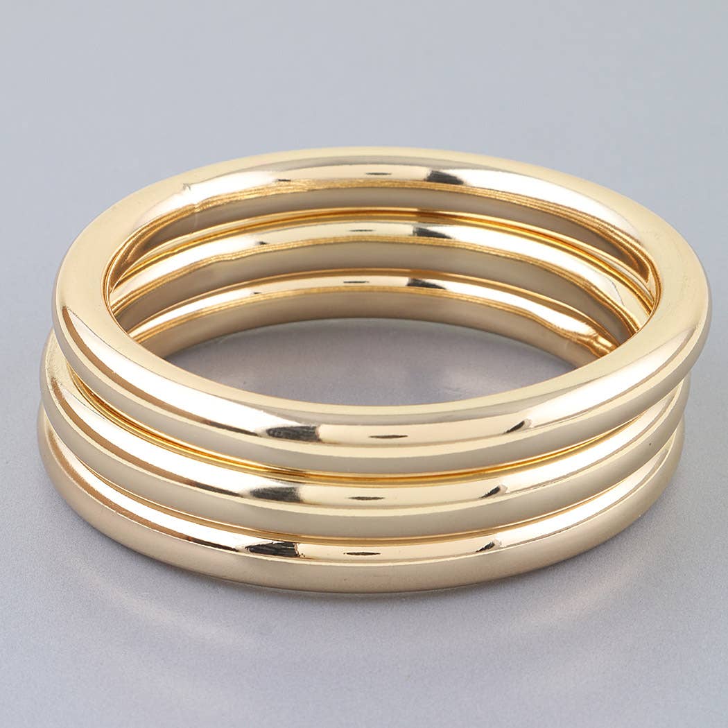 Multi Polished Bangle Bracelet