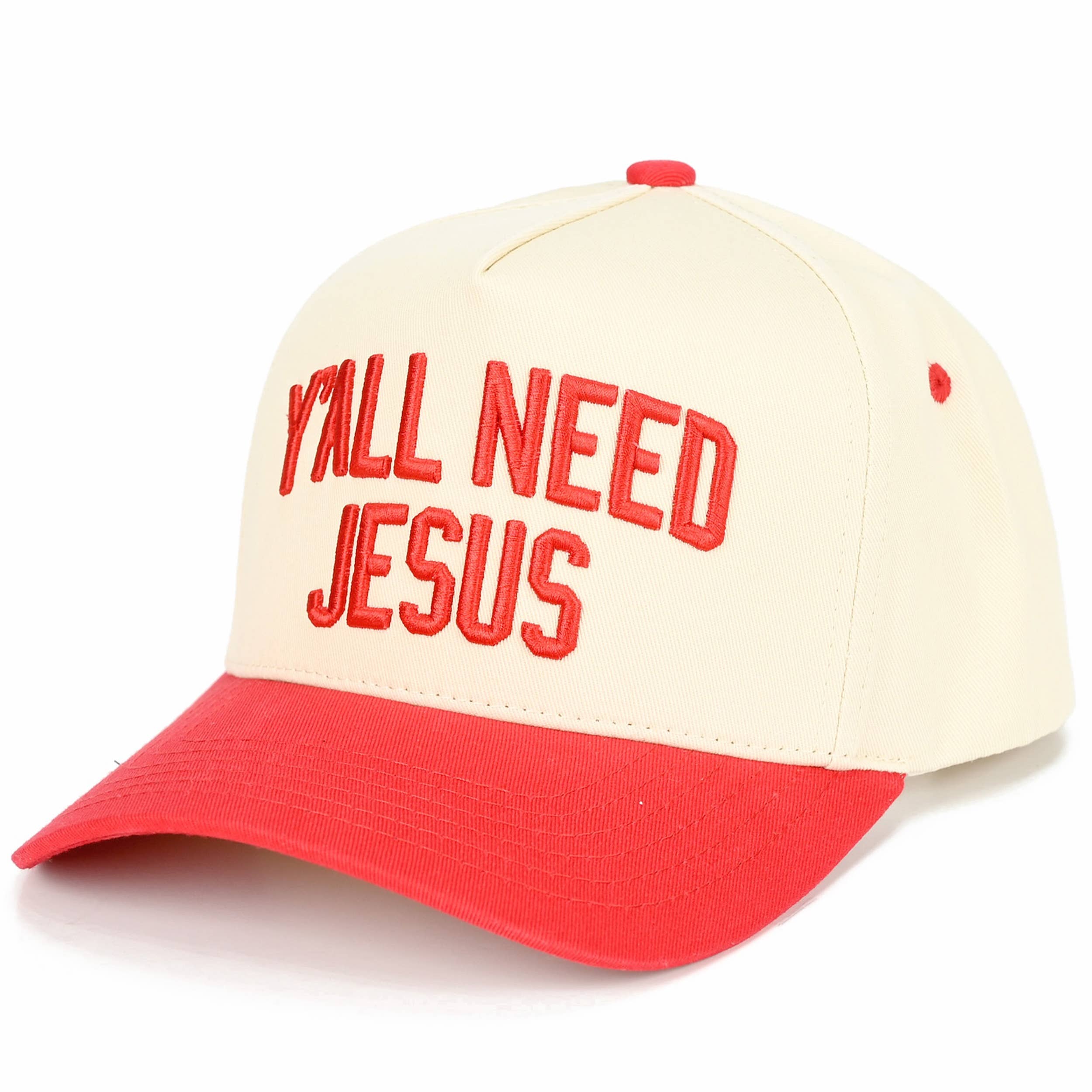 Y'ALL NEED JESUS Embroidered Trucker Hat