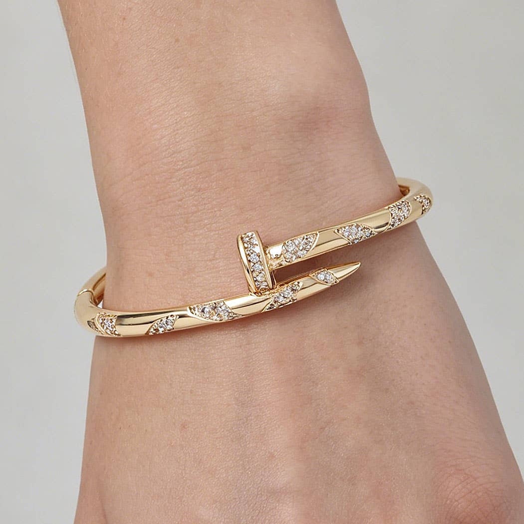 Bejeweled Nail Wrap Bracelet