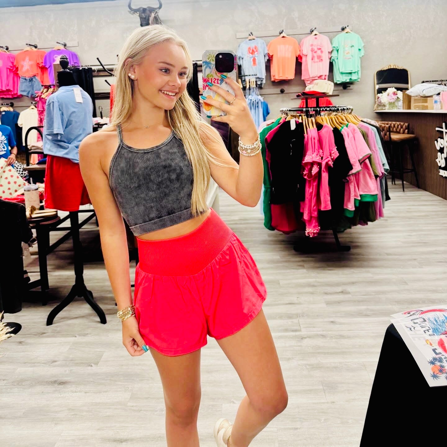 Seamless Halter Racerback Crop Tank