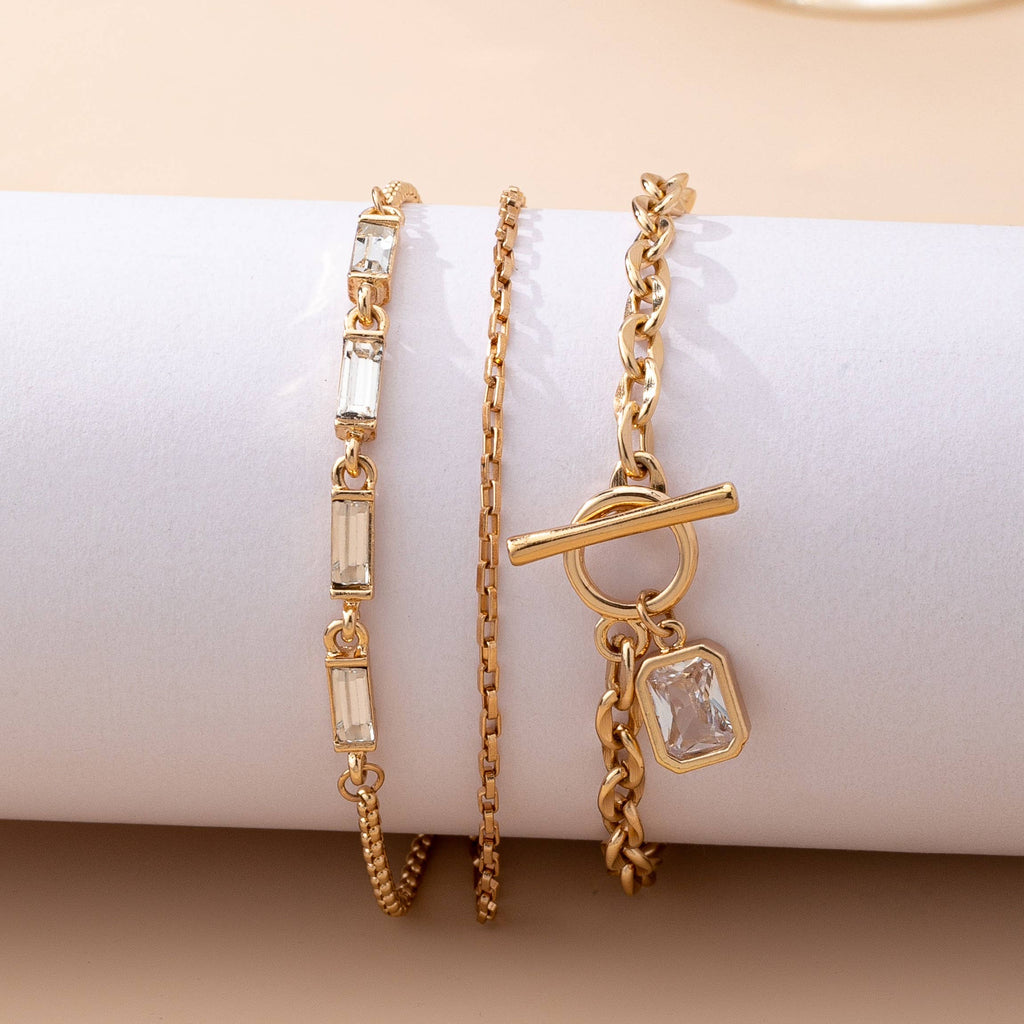 Multi Baguette Crystals & Toggle Clasp | 80B1650