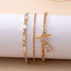Multi Baguette Crystals & Toggle Clasp | 80B1650