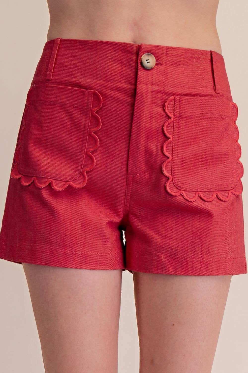 Colette Shorts Scallop Detail Pocket