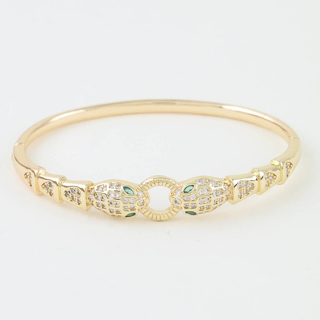 Bejeweled Twin Snake Bracelet