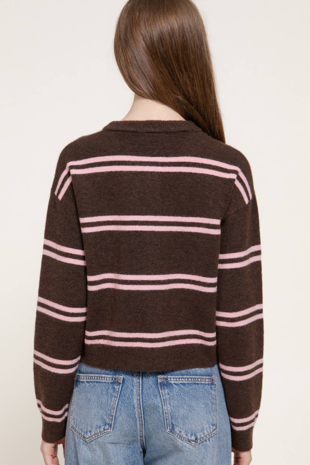 Striped Sweater Cardigan