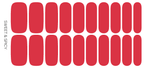 Sweet & Spicy | Firey Red Solid Color Nail Polish Sticker
