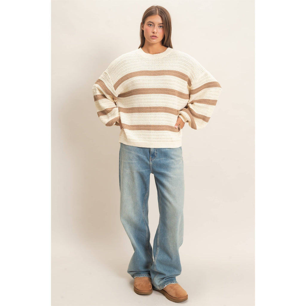 Striped Oversized Sweater