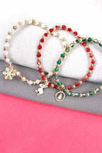 Christmas Bracelet Trio