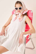 H30284-GODET DETAIL WIDE LEG ROMPER