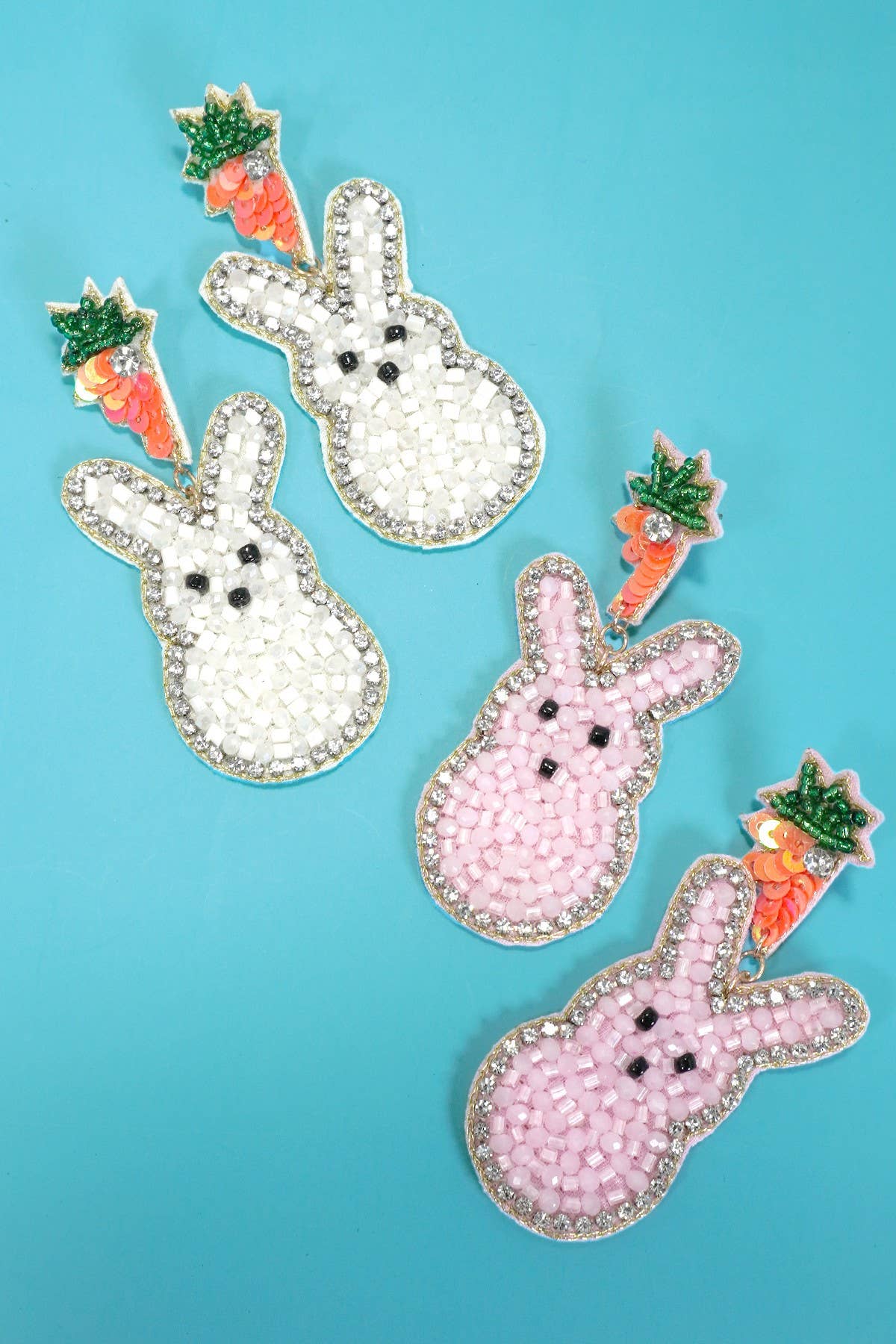 EASTER BUNNY CARROT EARRINGS