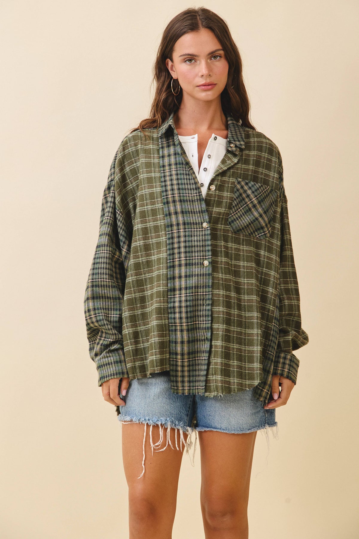 8376EN Kambrie Plaid Flannel Shirt