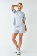 Luxe Sand Wash Rib Classic Tee Set