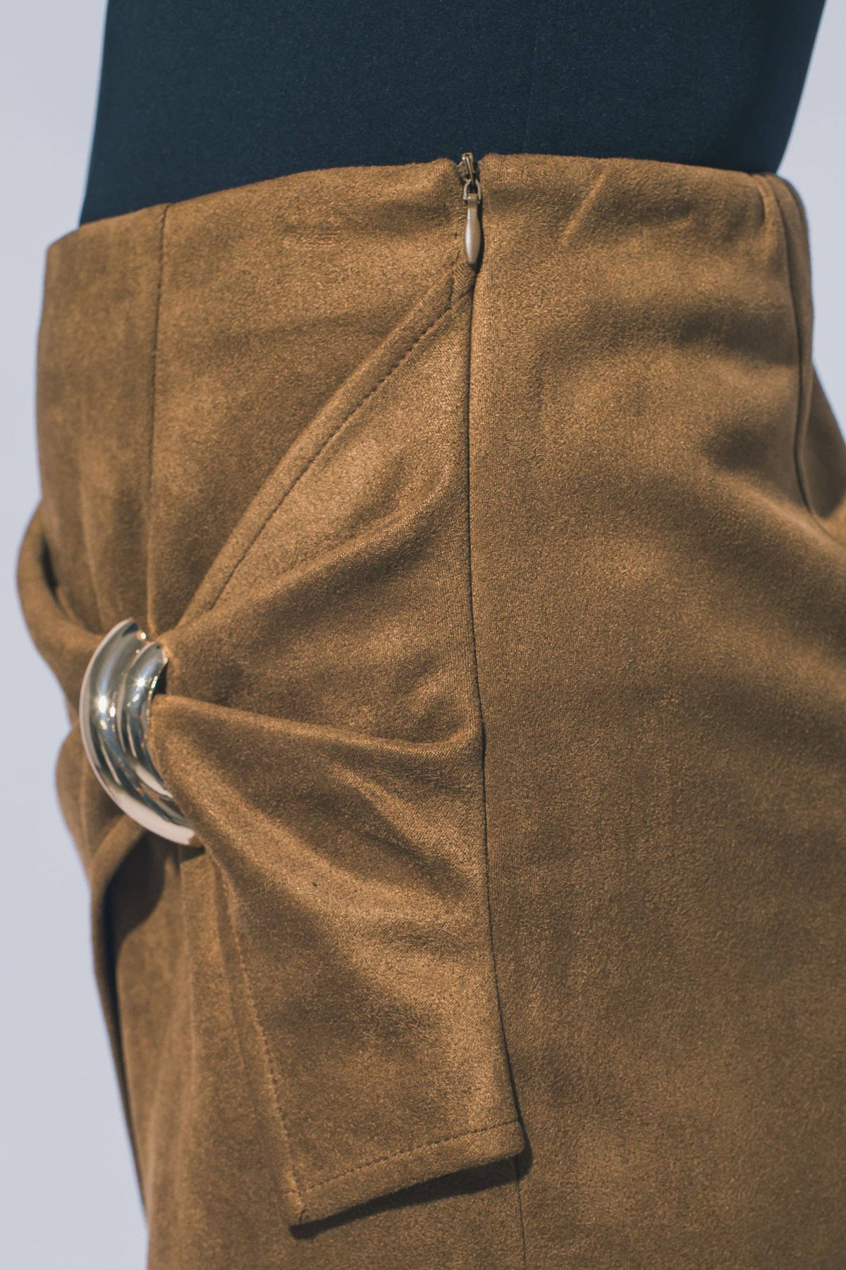 Overlay Mini Skort w/ Gold metal ring