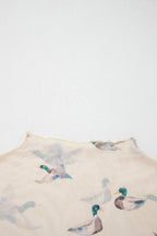 PRETTY BASH Sheer Mallard Mesh Short Sleeve Top