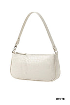 Crocodile Pattern Clutch Shoulder Tote