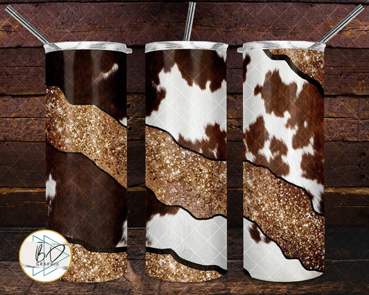 Girly Cowhide Tumbler