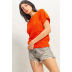 Front Pocket Lightweight Sweater Top