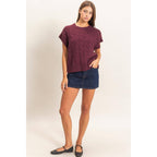 Cable Knit Cap Sleeve Sweater