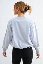 Mineral Cloud Bubble Hem Pullover