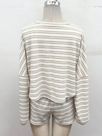 Sand Stripe Lounge Set