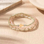 Cute Stackable Cross Bracelets for Women in Multiple Colors