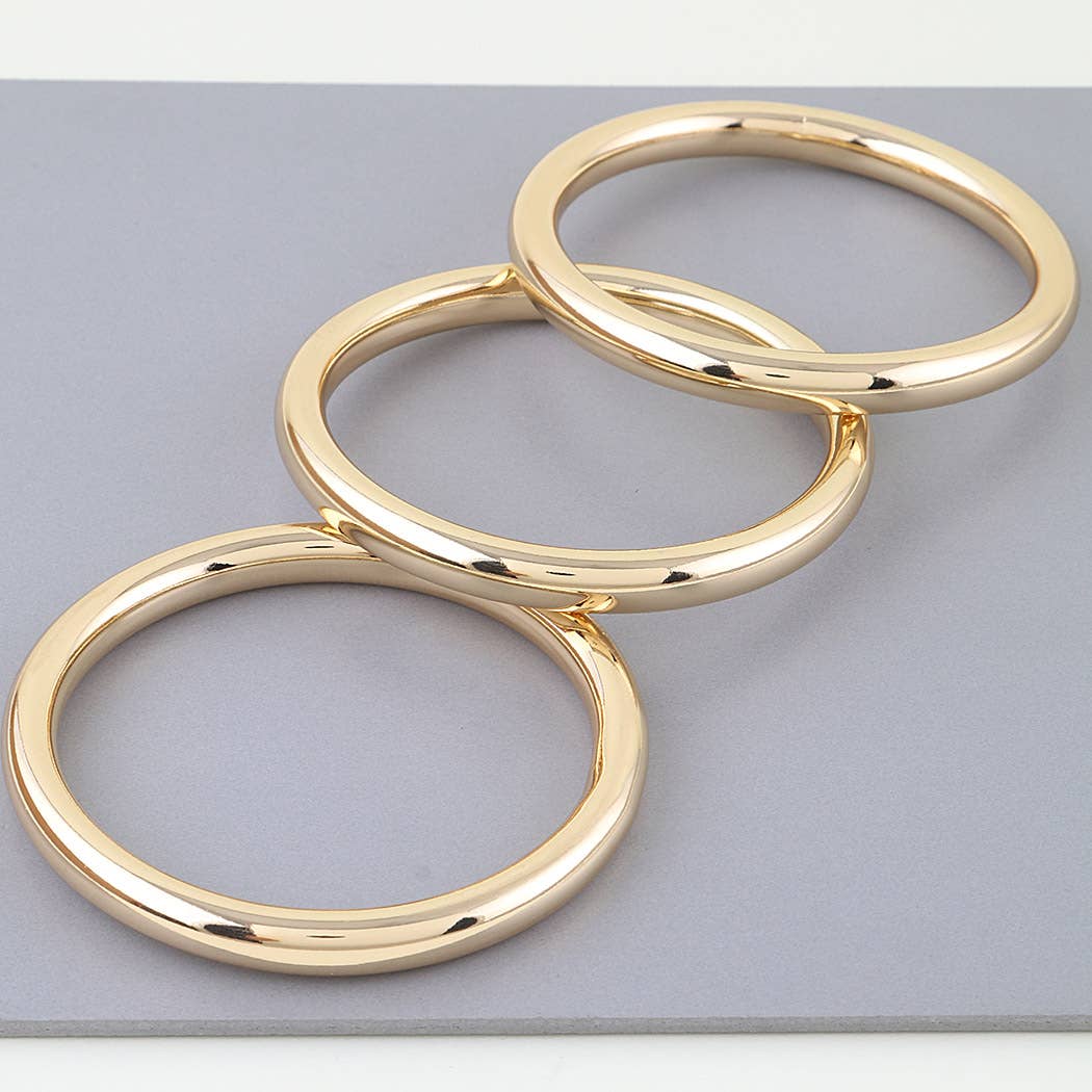 Multi Polished Bangle Bracelet