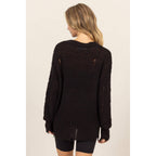 Distressed Knit Sweater