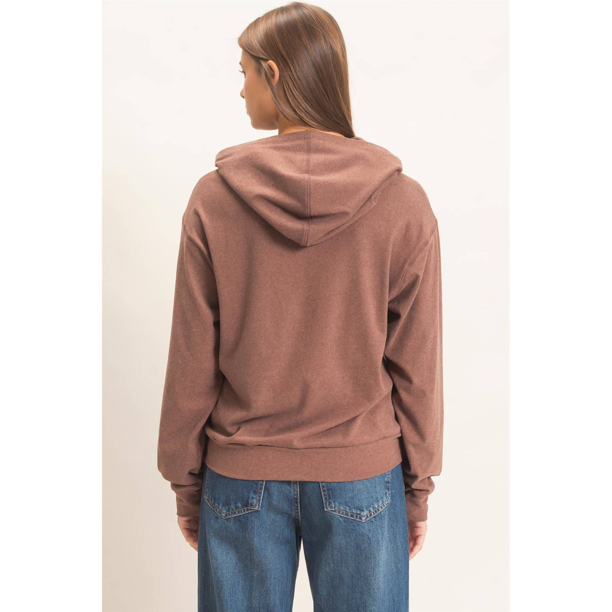 Long Sleeve Hoodie With Kangaroo Pocket