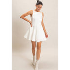 Sleeveless Fit And Flare Dress