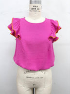 Ruffle Sleeve Airflow Top