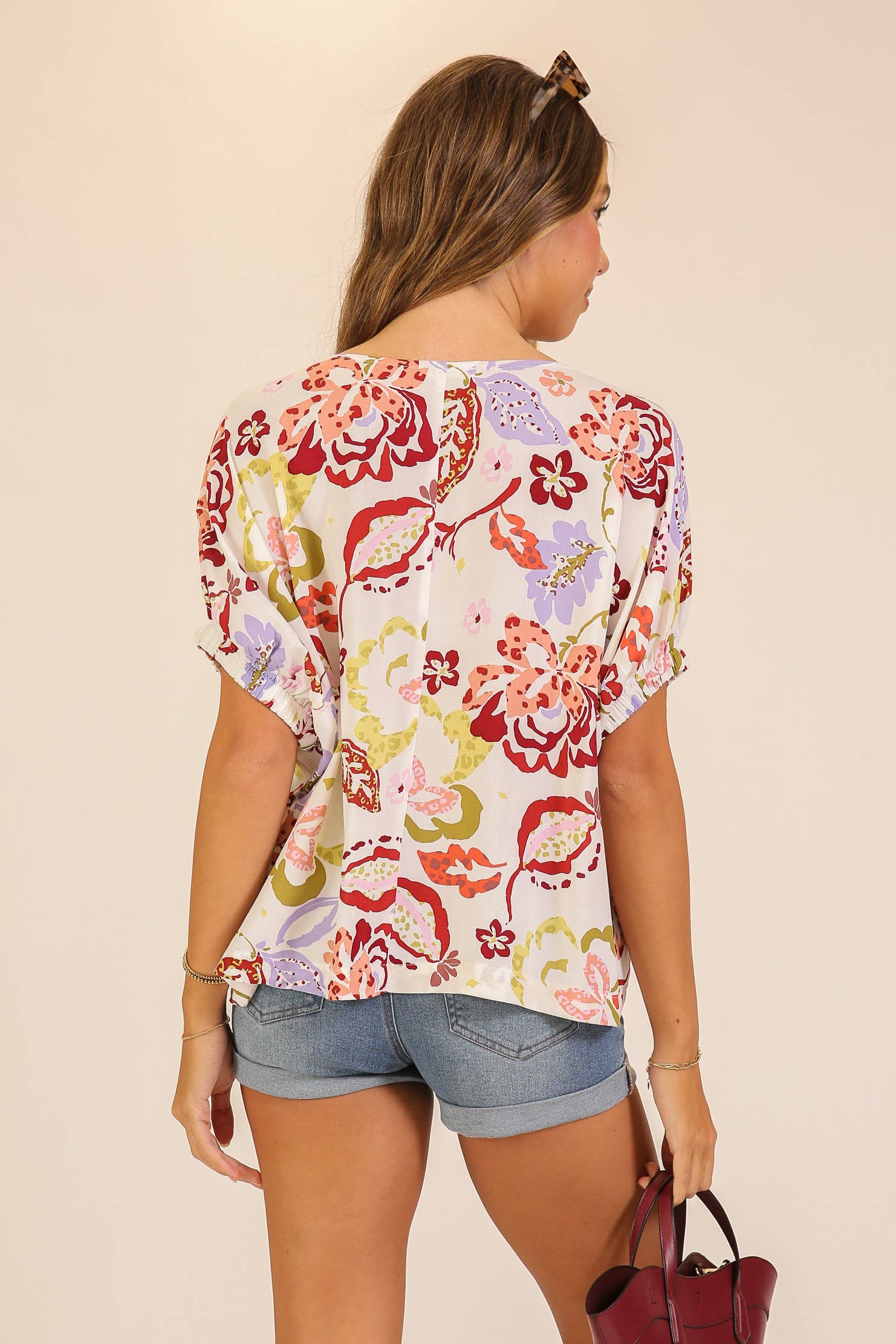 Coastal Bloom Printed Blouse