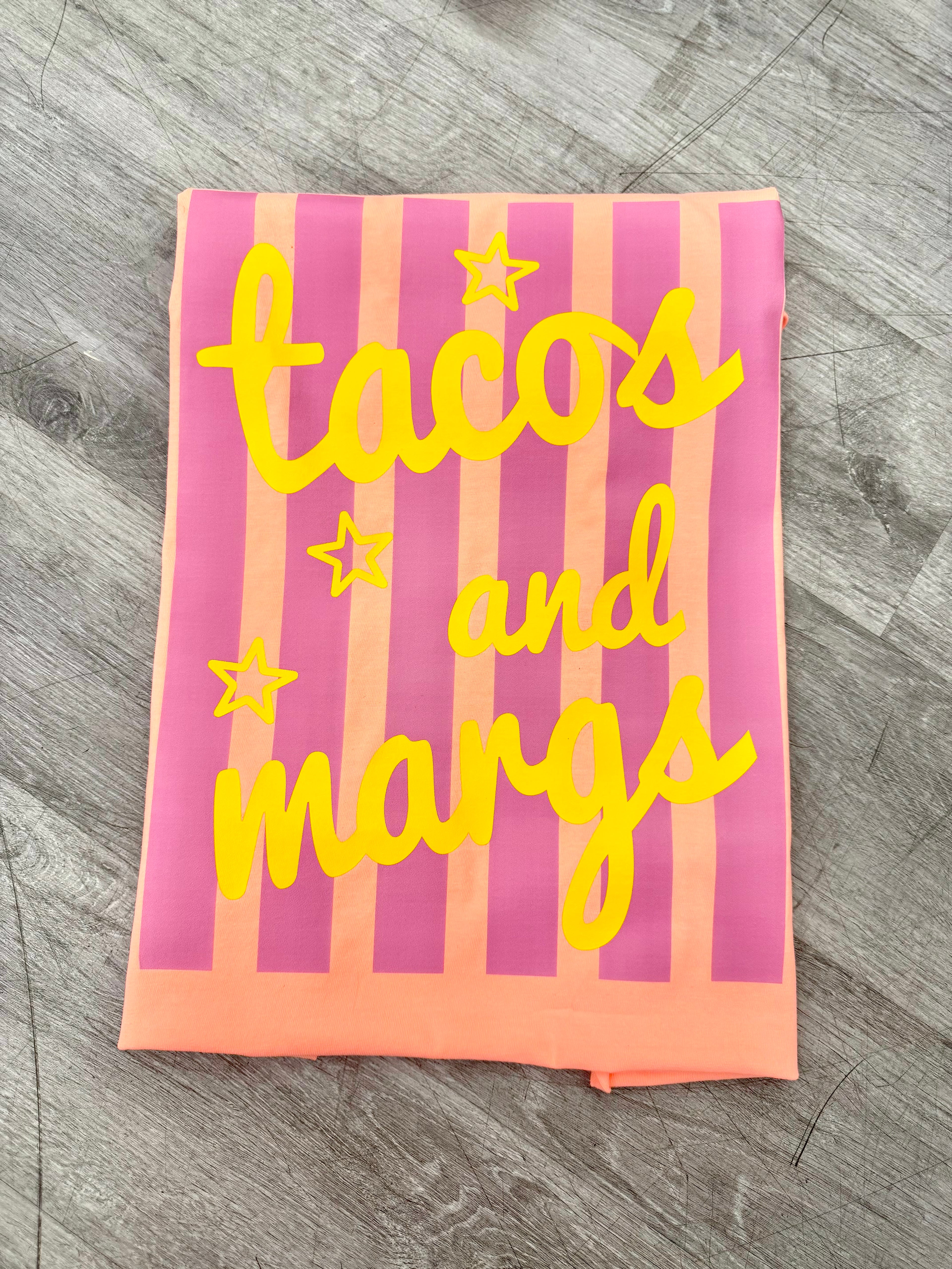 Tacos and Margs Stripes
