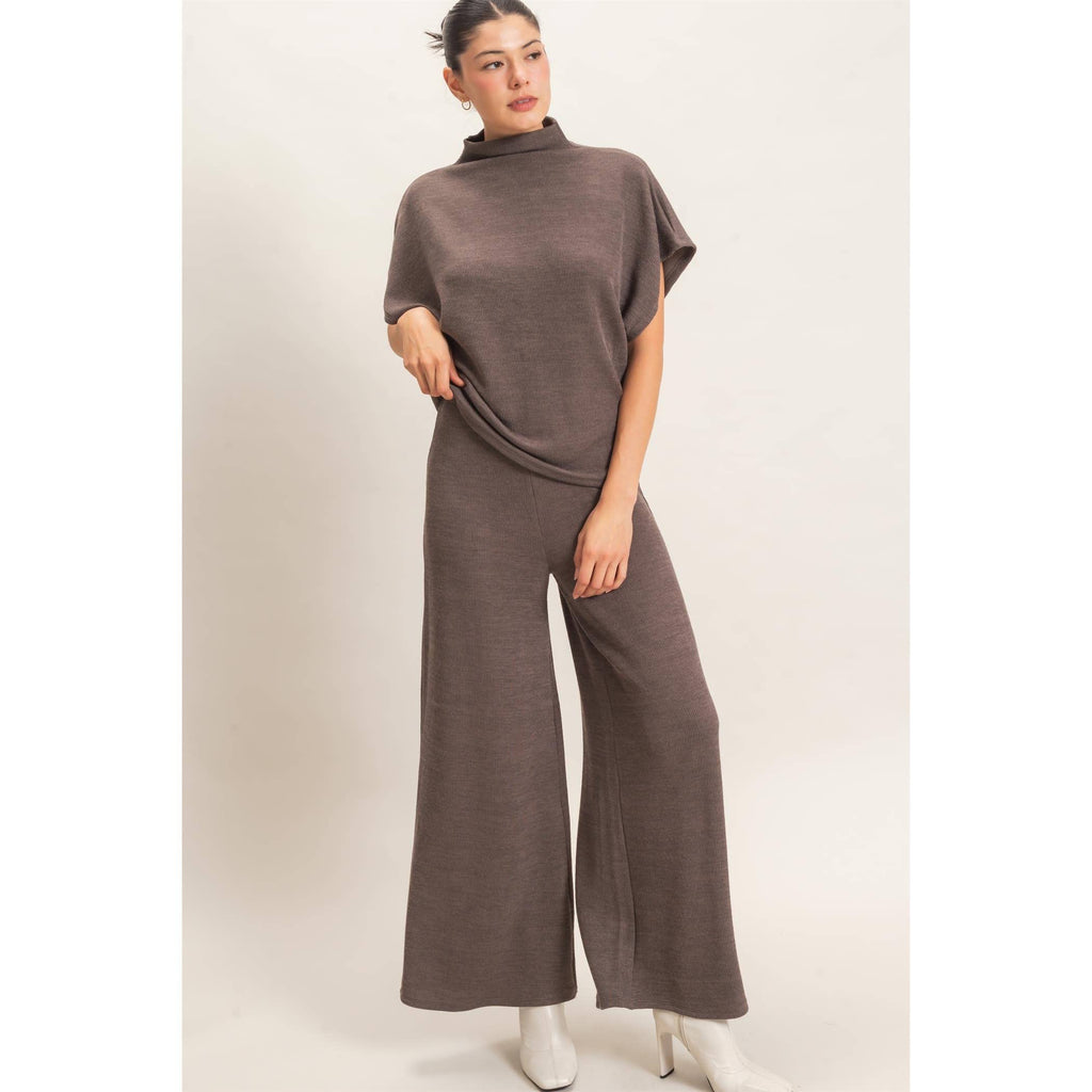 Dolman Sleeve Top And Pant Set