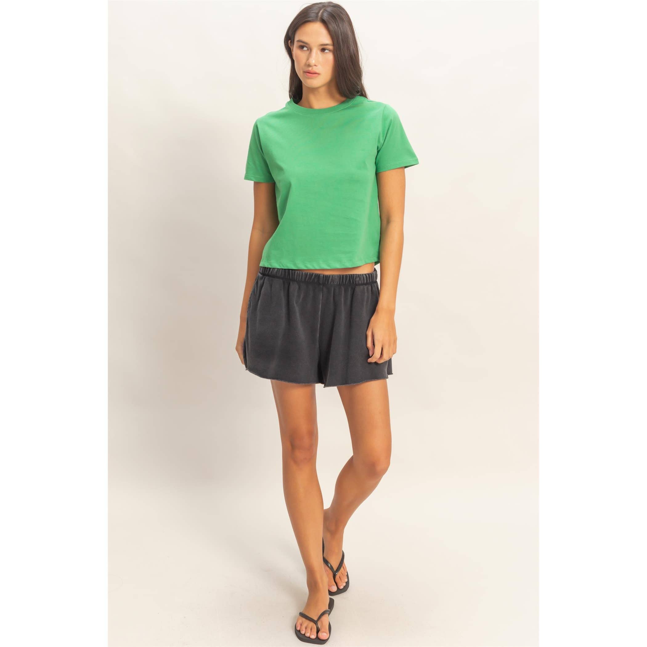 Crew Neck Cotton T-Shirt