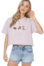 Cowboy Essentials Graphic S/S Faux Cropped Tee